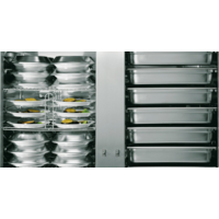 Chariot à pâtisserie réfrigéré double | 2 x GN 2/1 | 600 W | 1487x843x(H)1755mm