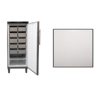 Statischer Gefrierschrank | Edelstahl | 513 Liter | 75x76x(H)186,4-192,5cm