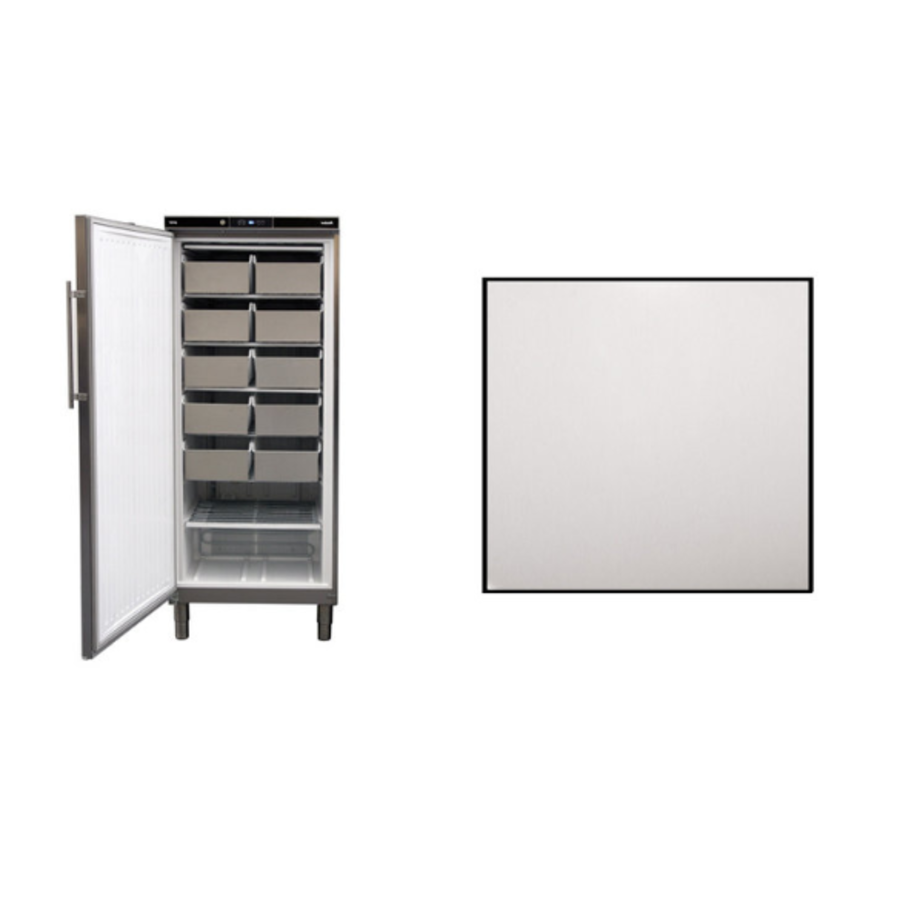 Congélateur statique | acier inoxydable | 513 litres | 75x76x(H)186,4-192,5cm