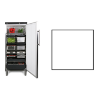 Storage fridge | White | 583 liters | Suitable for 1 / 1GN | 750x750x (H) 1864/1925 mm