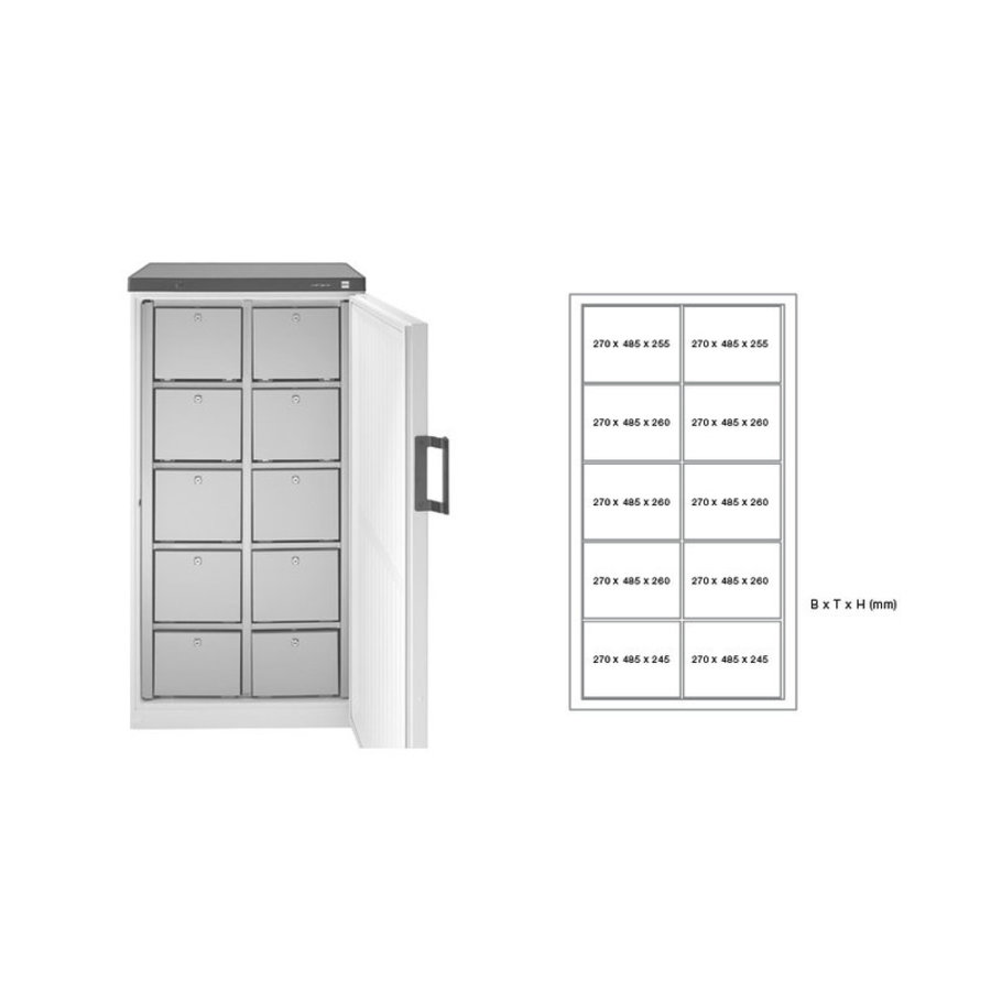 Communal fridge | Multiple drawers | 2 Versions