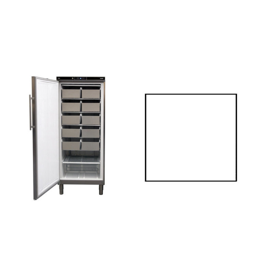 Congélateur statique | acier inoxydable | 513 litres | 750 x 760 x (h) 1864 – 1925 mm