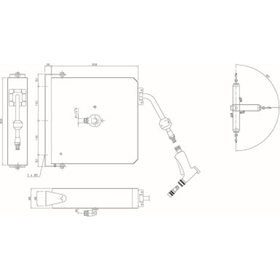 Haspel met Spuitpistool | 6 meter