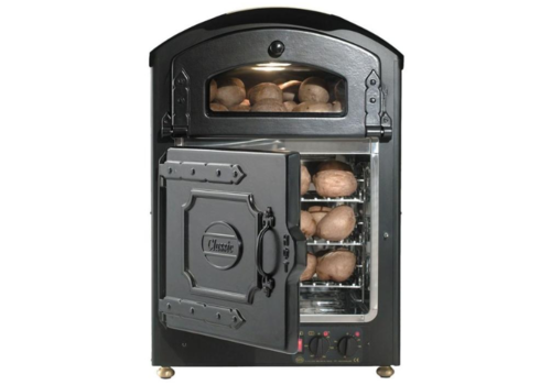  HorecaTraders Aardappel oven | (B) 510 x (D) 540x (H) 750mm | 50 Bakken + 50 Warmhouden 