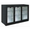 Bar fridge | 3 Doors | Black |135x52 x85 (h) cm