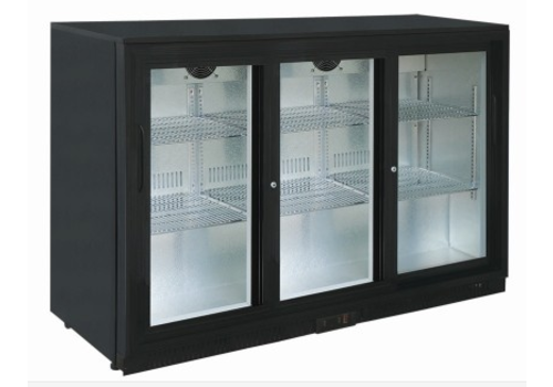  Saro Réfrigérateur bar | 3 portes | Noir |135x52 x85(h) cm 