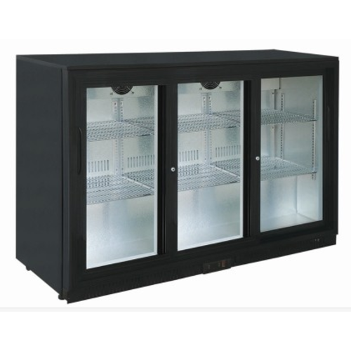  Saro Barkühlschrank | 3 Türen | Schwarz |135x52 x85(h) cm 