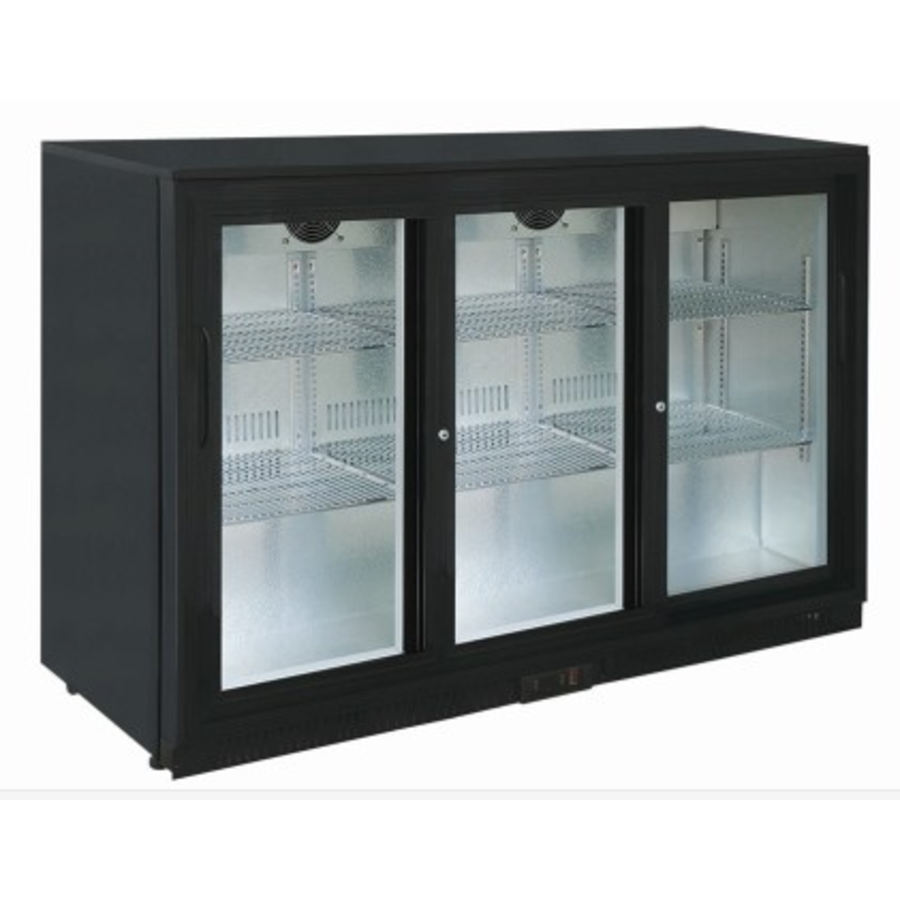Bar fridge | 3 Doors | Black | 85cm (h)
