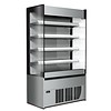 HorecaTraders Meuble frigorifique mural Version inox - Dégivrage automatique - 1170 x 580 x h2005 mm
