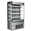 HorecaTraders Wall refrigerated cabinet stainless steel version - Automatic defrost - 1170 x 580 x h2005 mm