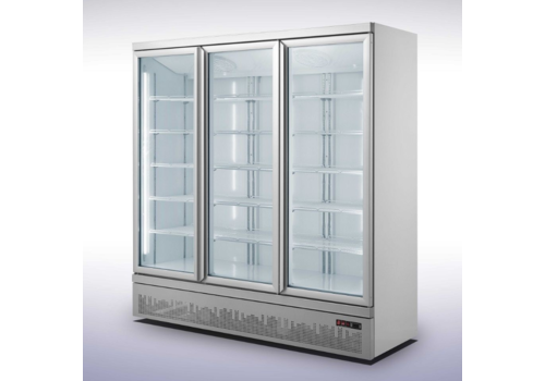  Combisteel Kühlschrank 3 Glastüren | 188x71x199.7(h) cm 