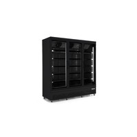 Refrigerator 3 Glass Doors | 188x71x199,7(h) cm | Black