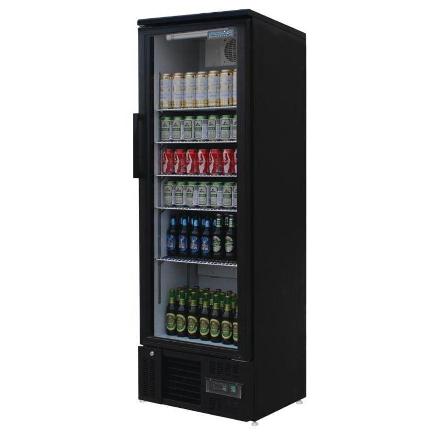 Barvitrine schwarz mit Einzeltür