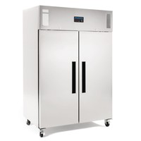 Congélateur 2 portes | acier inoxydable | 1200 litres | Convient pour GN 2/1