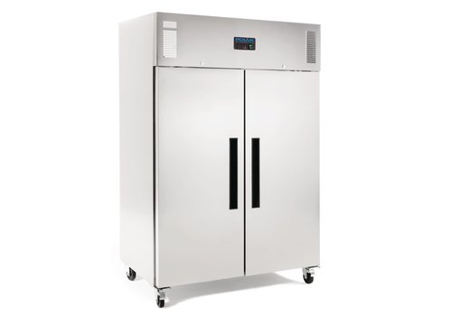  Polar Congélateur 2 portes | acier inoxydable | 1200 litres | Convient pour GN 2/1 