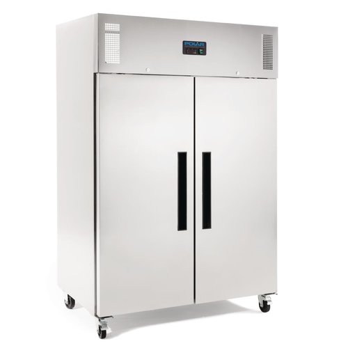  Polar 2-türiger Gefrierschrank | Edelstahl | 1200 l | Geeignet für GN 2/1 
