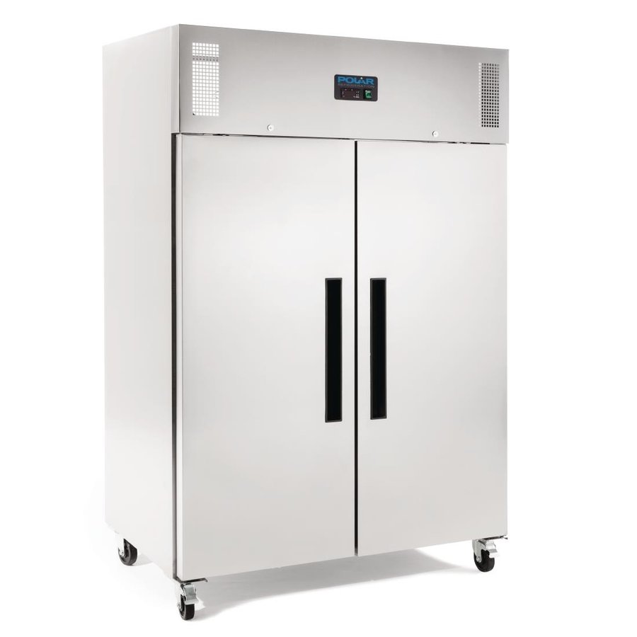 Congélateur 2 portes | acier inoxydable | 1200 litres | Convient pour GN 2/1