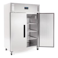 Congélateur 2 portes | acier inoxydable | 1200 litres | Convient pour GN 2/1