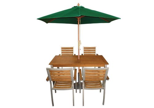  HorecaTraders Parasol Vert Rond | 3 mètres de diamètre 