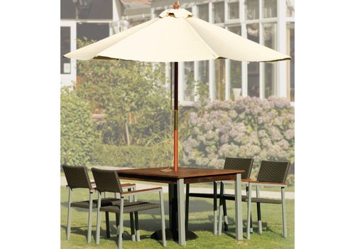  HorecaTraders Parasol Creme Rond 3 meter Ø 