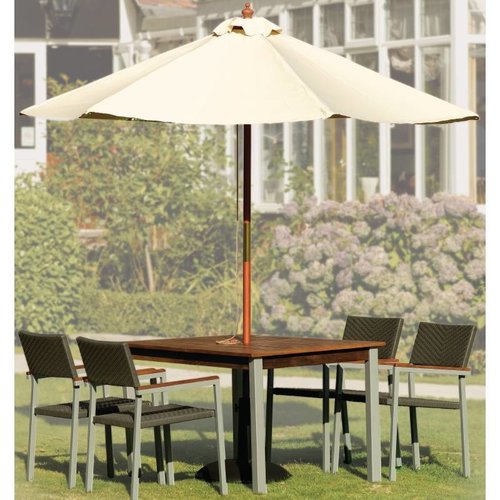  HorecaTraders Sonnenschirm Creme Rund 3 Meter Ø 
