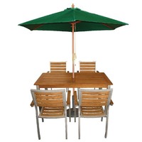 Parasol vert rond Ø 2,5 mètres