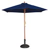 HorecaTraders Parasol de terrasse bleu rond Ø 2,5 mètres