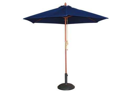  HorecaTraders Blauw Terras Parasol rond Ø 2,5 meter 