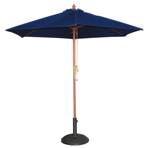 HorecaTraders Parasol de terrasse bleu rond Ø 2,5 mètres   HorecaTraders Parasol de terrasse bleu rond Ø 2,5 mètres