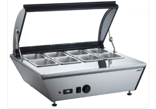  Saro Table Model Heated Display Case | Glass Lid | 767x612x(H)328mm 