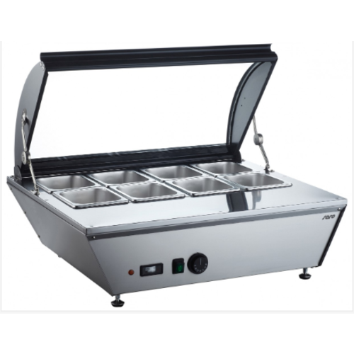  Saro Table Model Heated Display Case | Glass Lid | 767x612x(H)328mm 