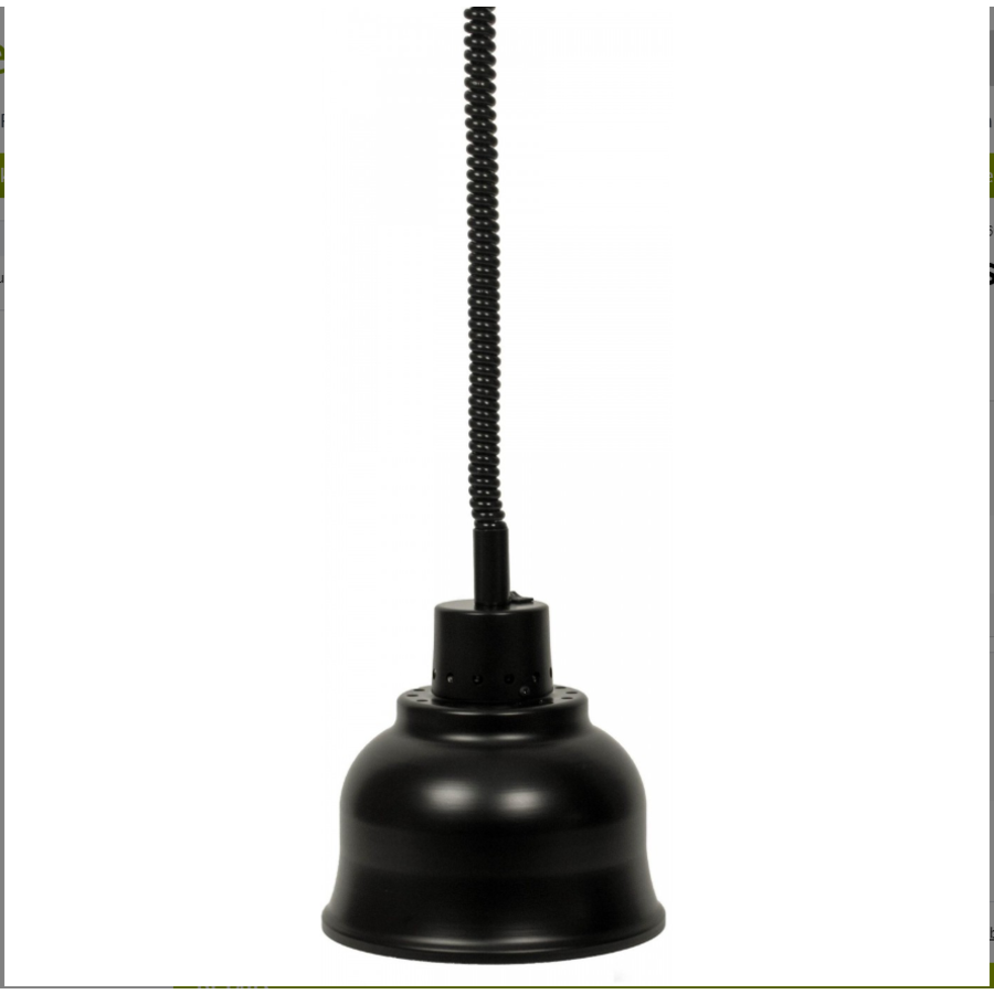 Lampe chauffante | métal léger noir | (Ø 125 mm) | Modèle Curtis