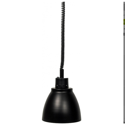  Saro Wärmelampe | Leichtmetall schwarz | (Ø 125 mm) | Modell Francis 