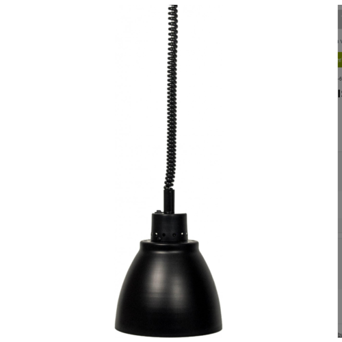  Saro Warmhoudlamp | licht metaal zwart | (Ø 125 mm) | Model Francis 