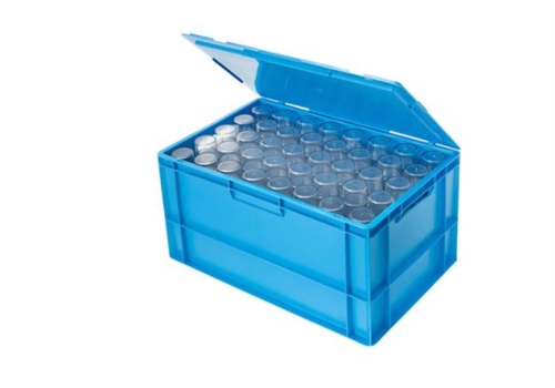  HorecaTraders Kunststoff-Transportkoffer | 2 offene Griffe | 5 Farben | 4 Bodenhöhen und Klappdeckel 