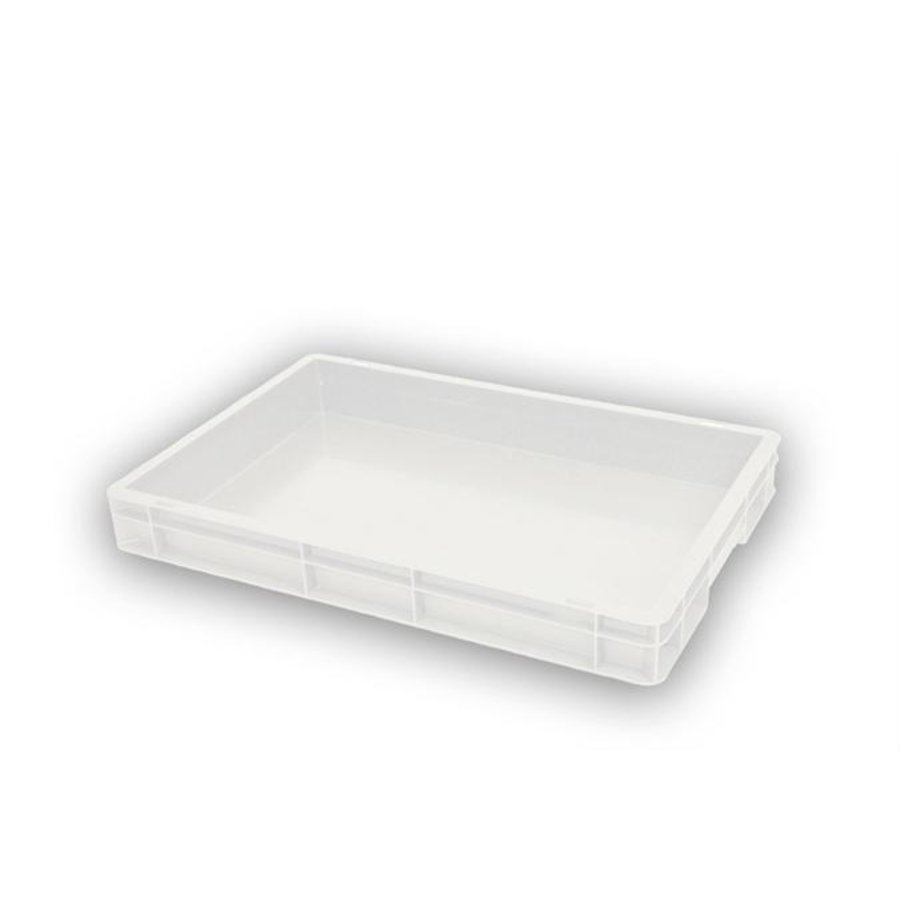 | Caisses en plastique | 60x40x5| Parois inférieures et latérales fermées