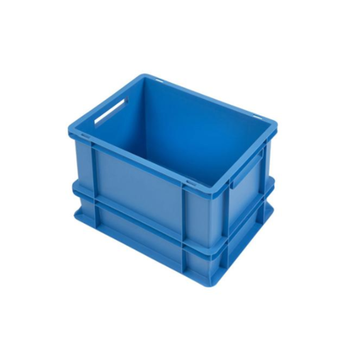  HorecaTraders Euronorm Crates | Plastic | Stackable | 30 L | Ribbed bottom 