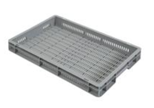  HorecaTraders Shockproof Food Boxes | 600x400x70 MM | Perforated 