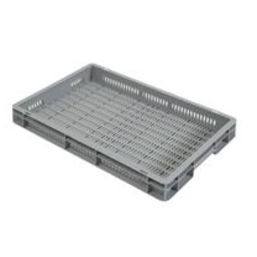  HorecaTraders Shockproof Food Boxes | 600x400x70 MM | Perforated 