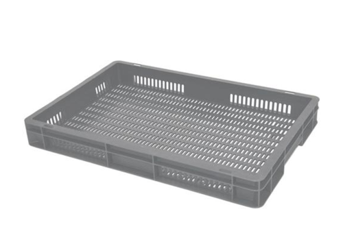  HorecaTraders Boîtes alimentaires antichoc | 600x400x80 MM | Perforé 
