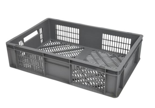  HorecaTraders Stoßfeste Transportboxen | Perforiert |600x400x120 MM 