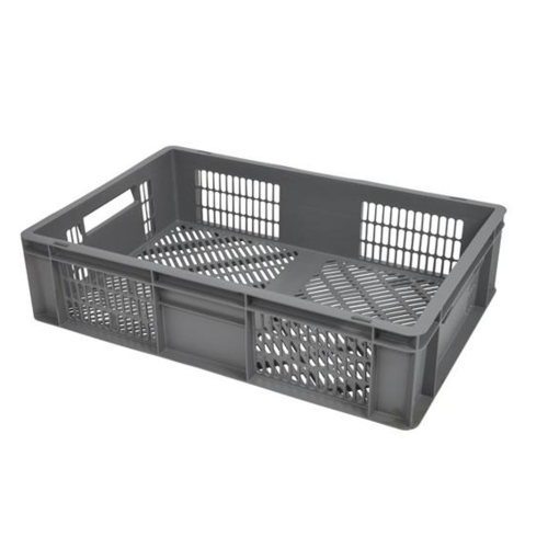  HorecaTraders Stoßfeste Transportboxen | Perforiert |600x400x120 MM 
