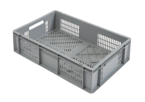  HorecaTraders Shockproof transport boxes Perforated | 600x400x170 MM 