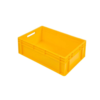 HorecaTraders Euronorm Crates | Plastic | Stackable | 42 L | 600 x 400 x 220 | With convex bottom