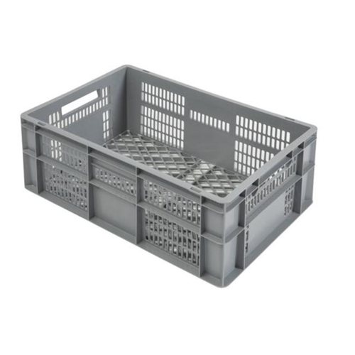  HorecaTraders Shockproof Transport Crates 600x400x240 MM | Perforated 