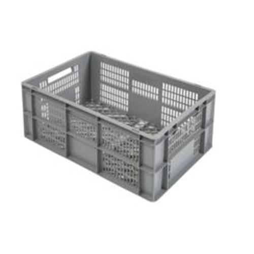  HorecaTraders Perforated Euronorm Plastic Crates | 600x400x270MM 