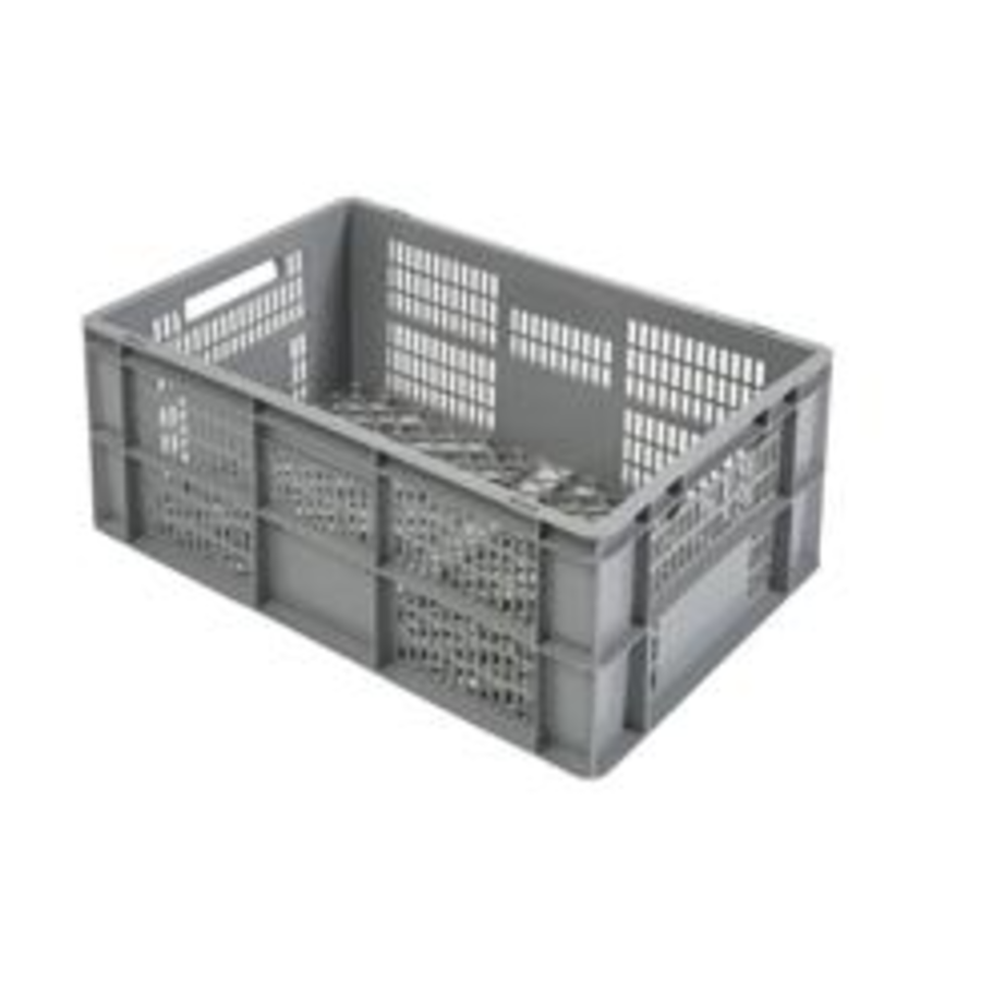 Perforated Euronorm Plastic Crates | 600x400x270MM