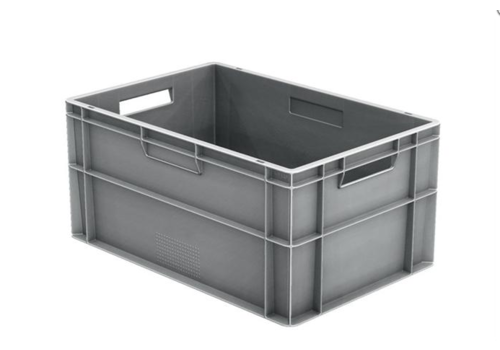  HorecaTraders Euronorm Crates | Plastic | Stackable | 55 L | 600 x 400 x 290 