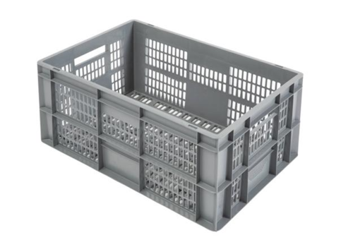  HorecaTraders Shockproof Transport Crates 600x400x290MM | Perforated 