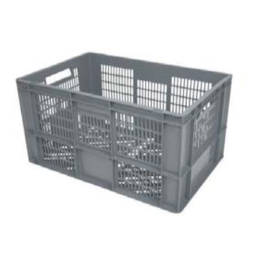  HorecaTraders Shockproof Transport Crates 600x400x320 MM | Perforated 